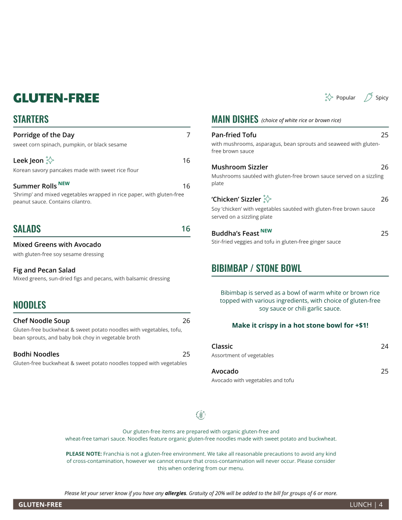 Menu Franchia Vegan Café-8