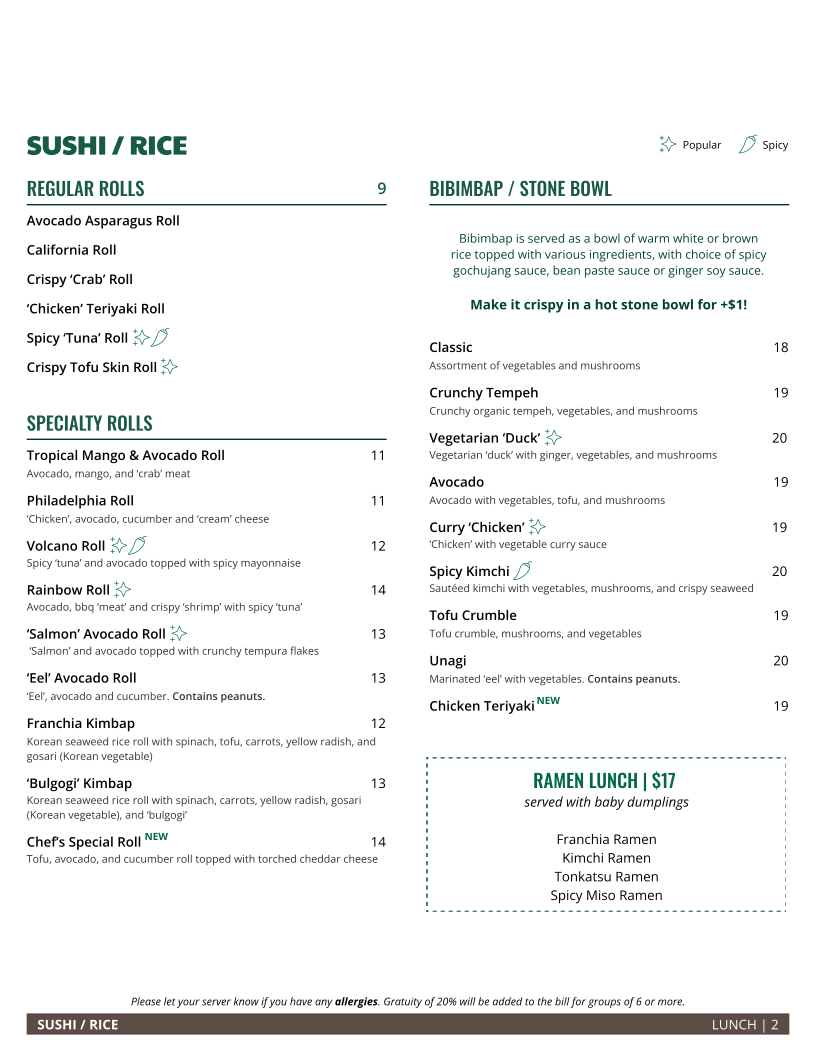 Menu Franchia Vegan Café-9