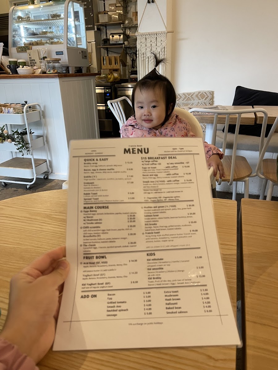 Menu Francis Bean-7