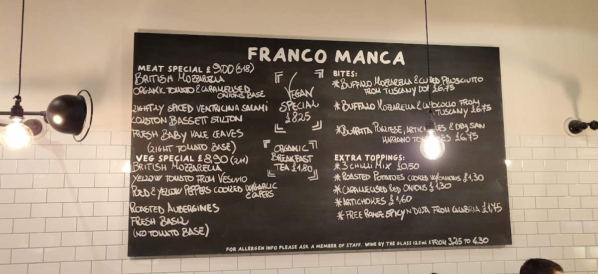 Menu Franco Manca East Dulwich-10