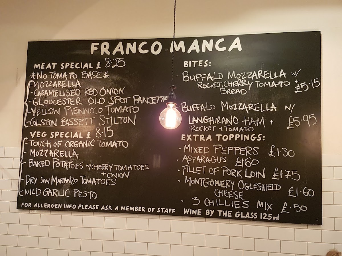 Menu Franco Manca East Dulwich-3