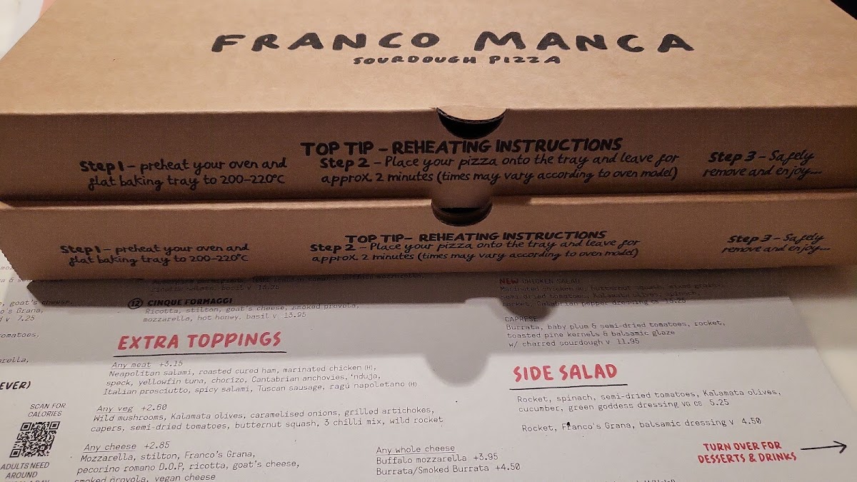 Menu Franco Manca Edinburgh - Stockbridge-3