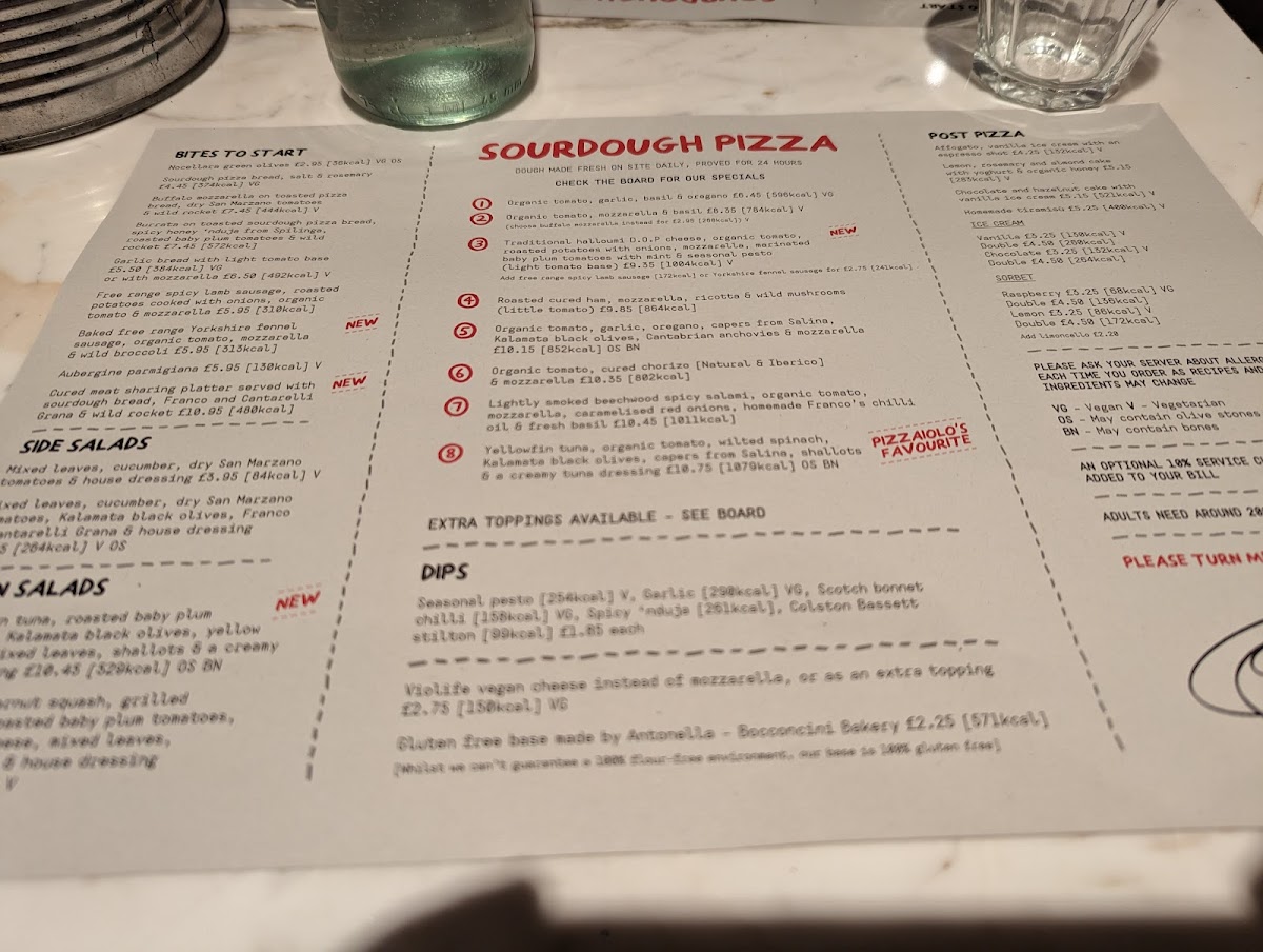 Menu Franco Manca Edinburgh - Stockbridge-4