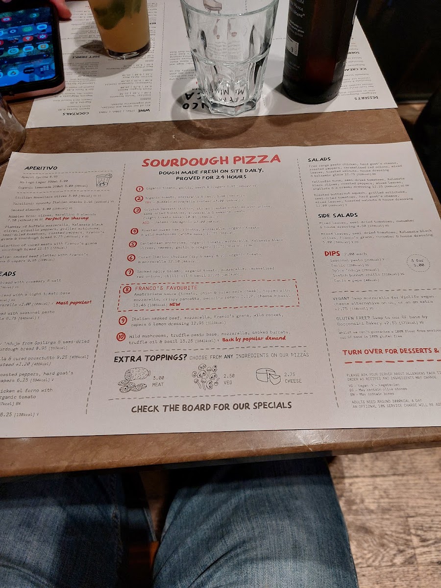 Menu Franco Manca Edinburgh - Stockbridge-5