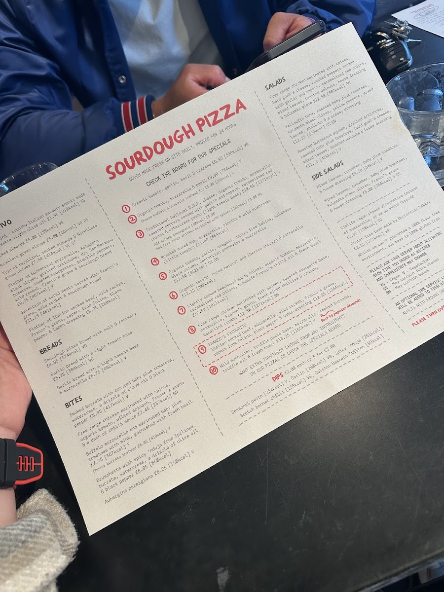 Menu Franco Manca Edinburgh - Stockbridge-6