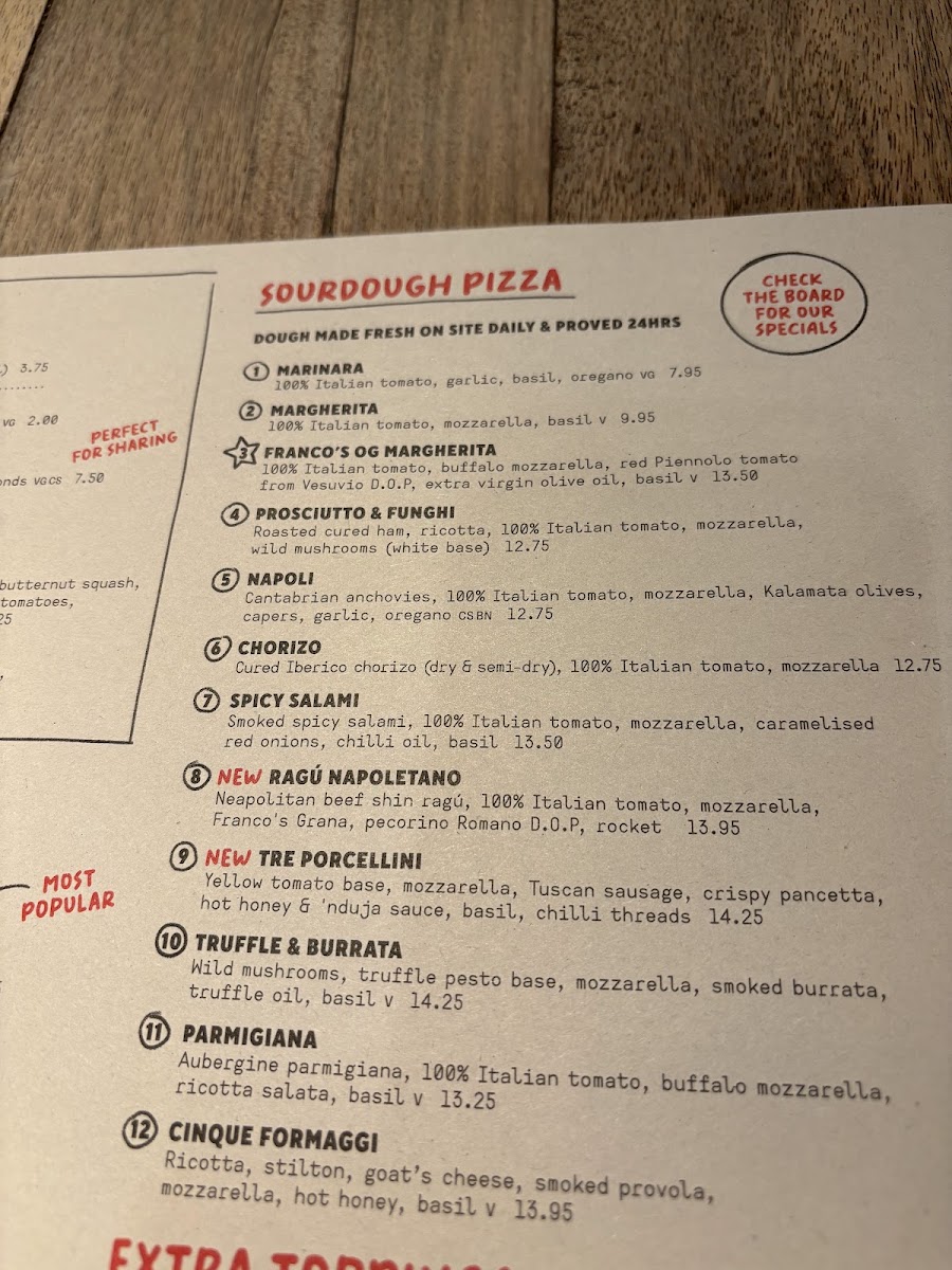Menu Franco Manca Kilburn-1