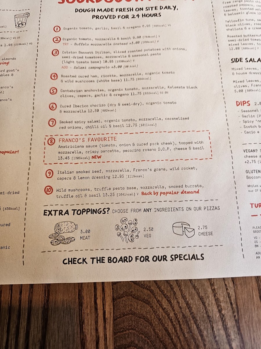 Menu Franco Manca Kilburn-3