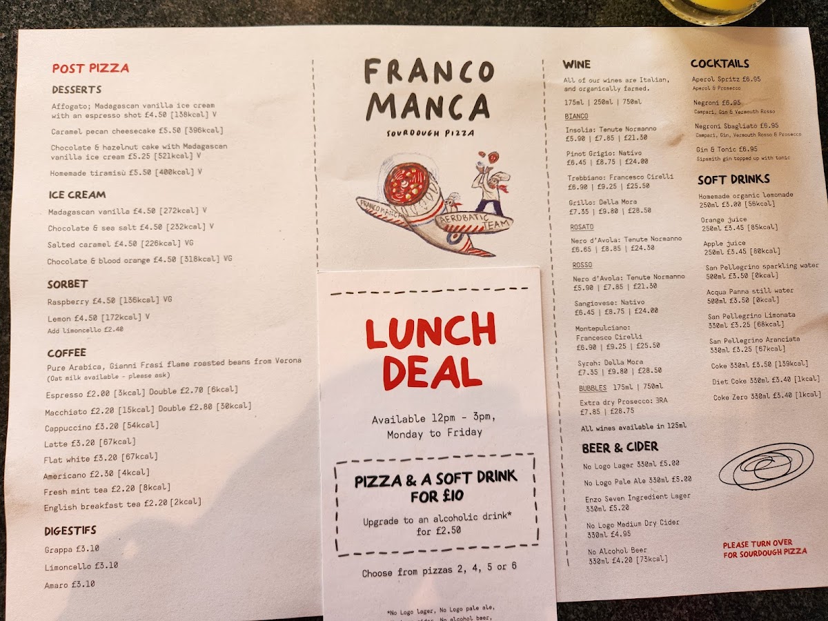 Menu Franco Manca Kilburn-5