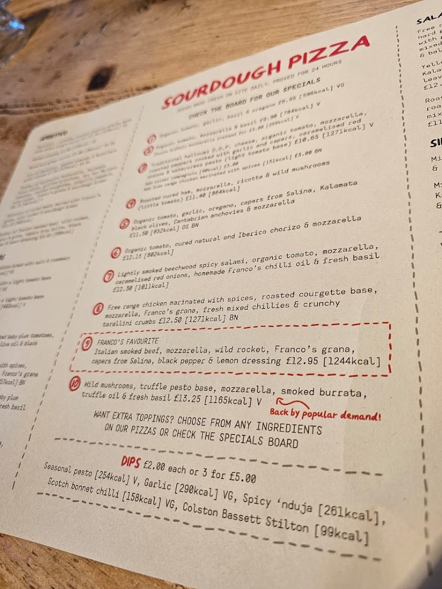 Menu Franco Manca Kilburn-6