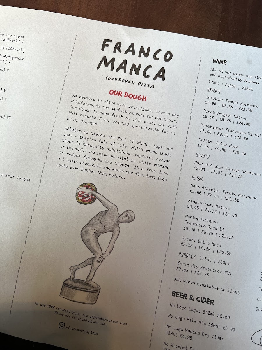 Menu Franco Manca Kilburn-8