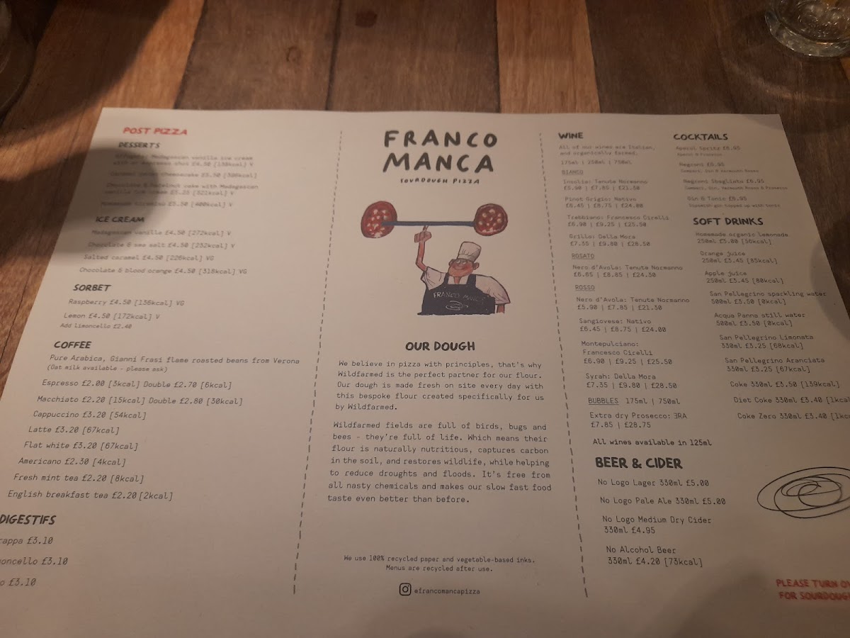 Menu Franco Manca Kilburn-9