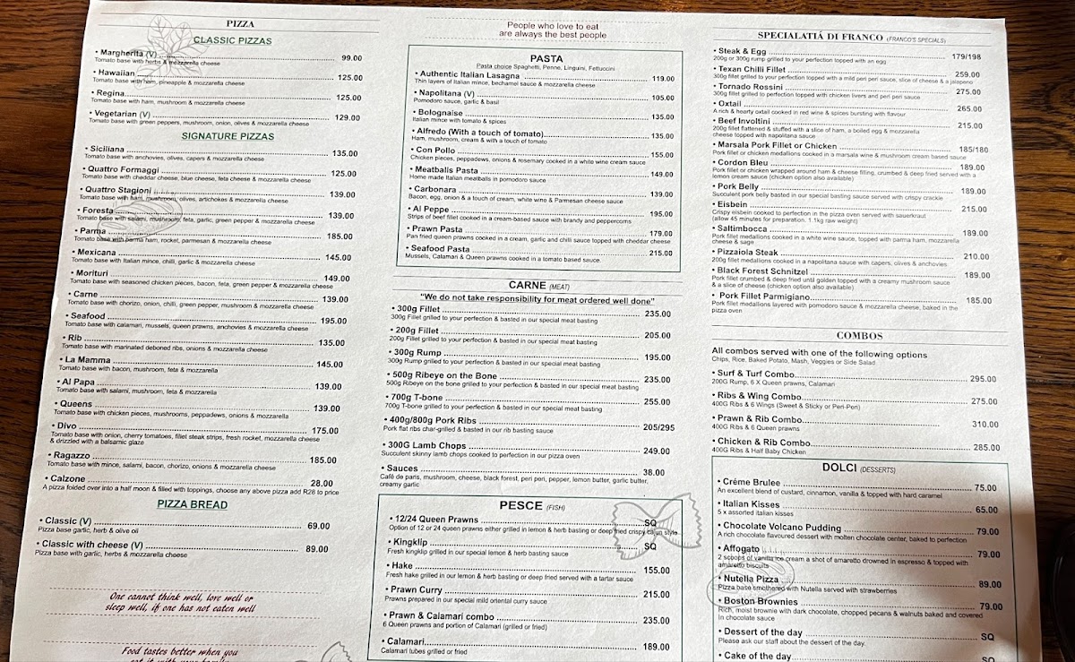 Menu Franco’S-2