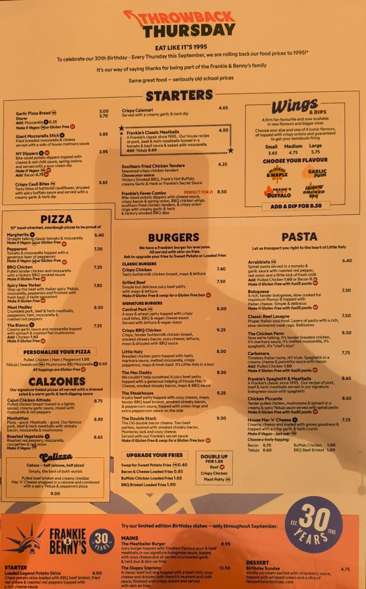 Menu Frankie & Benny's-3