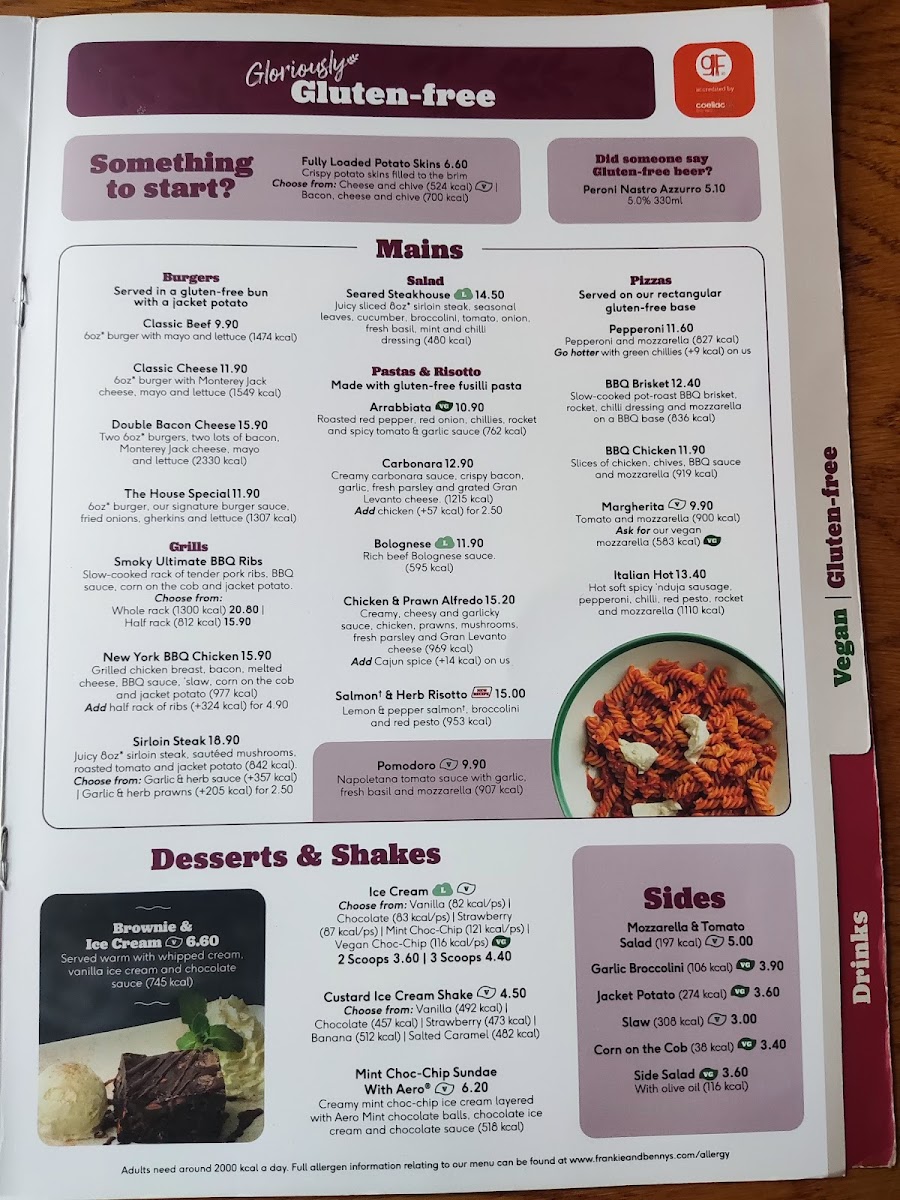 Menu Frankie & Benny's-7