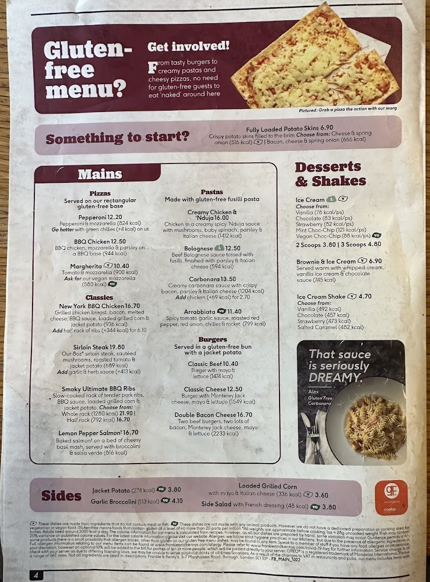 Menu Frankie & Benny's-8