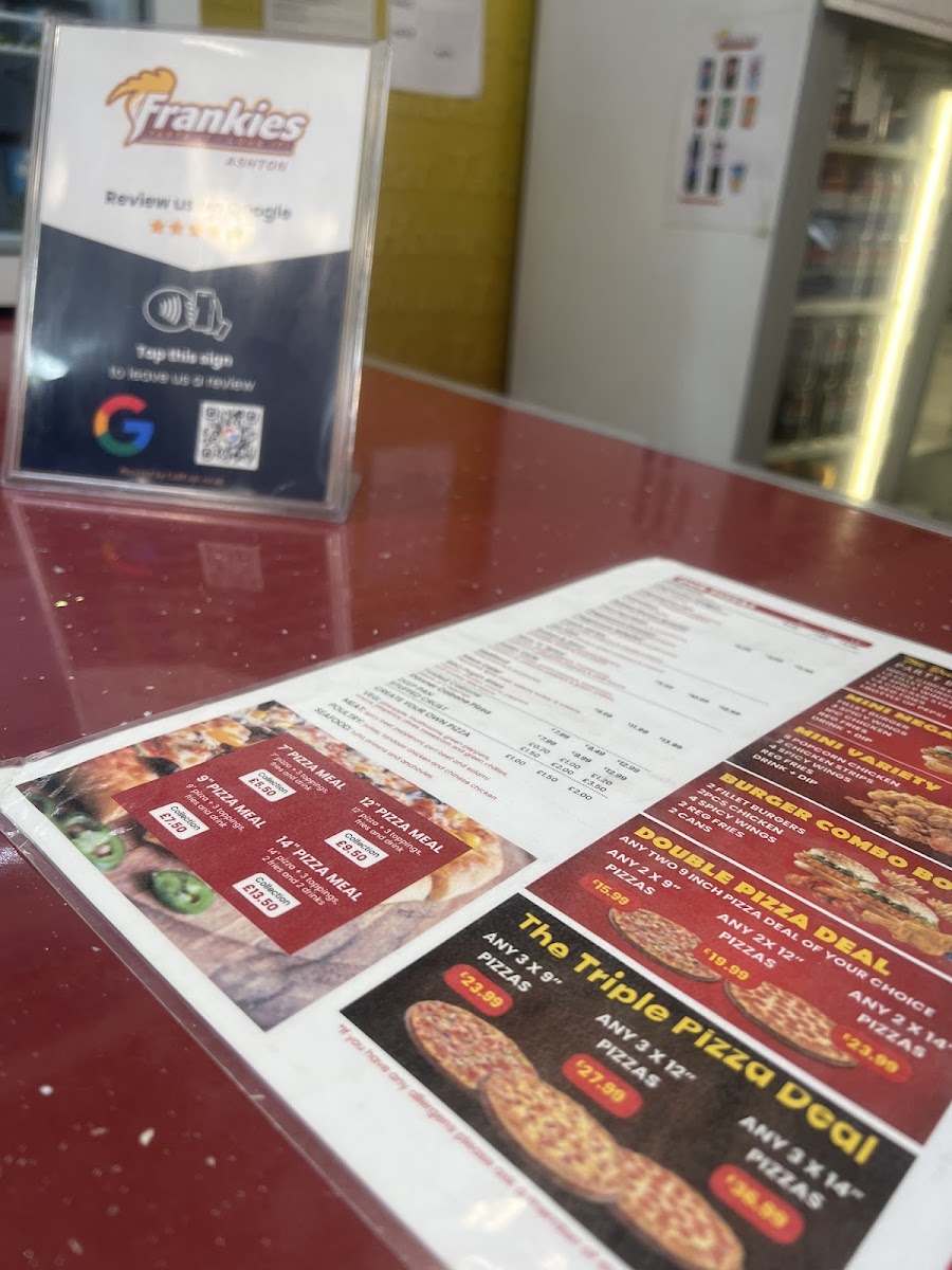 Menu Frankies Ashton In Makerfield-5