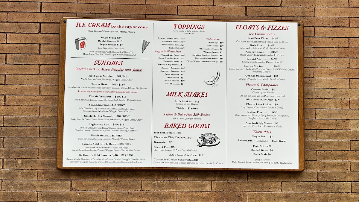 Menu Franklin Ice Cream Bar-3