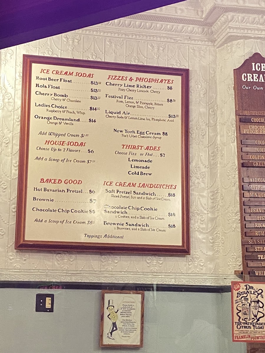 Menu Franklin Ice Cream Bar-7