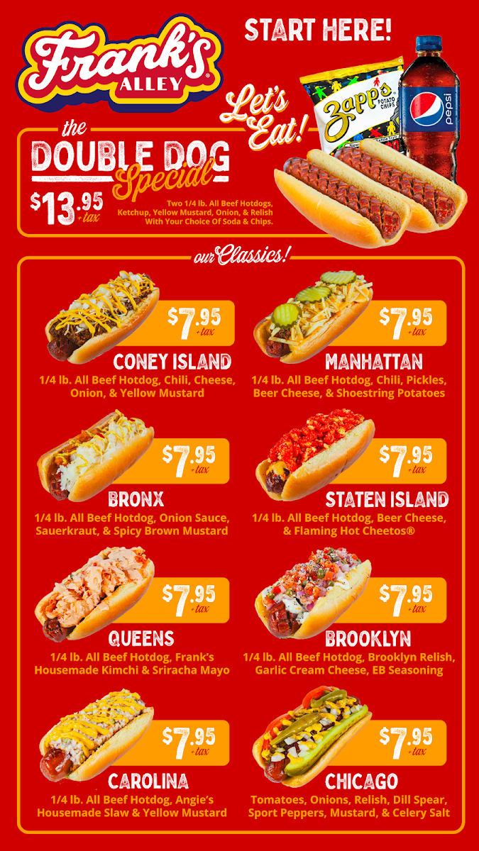 Menu Frank's Alley - Ny Street Food-2