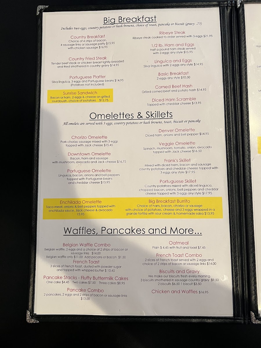 Menu Frank's Downtown Café-6