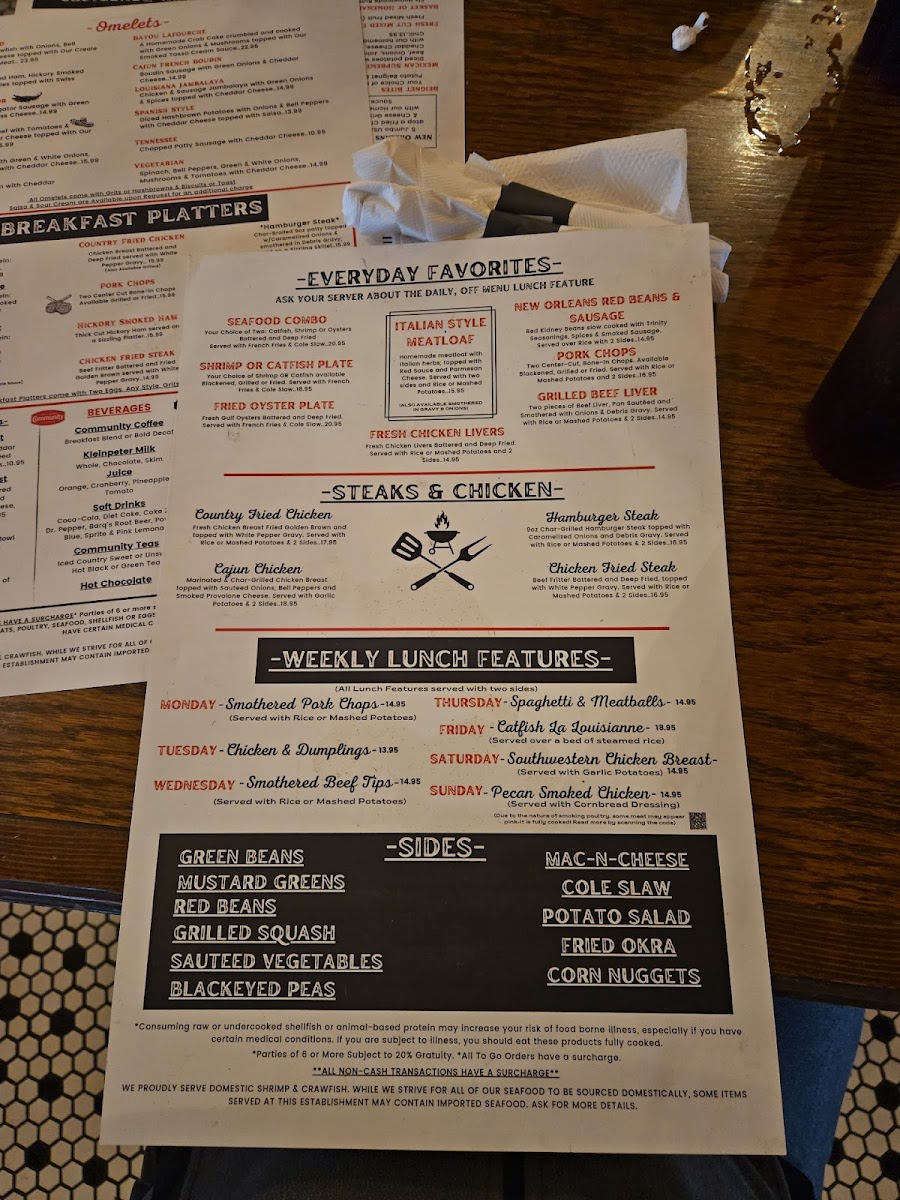 Menu Frank's Restaurant-Baton Rouge-6