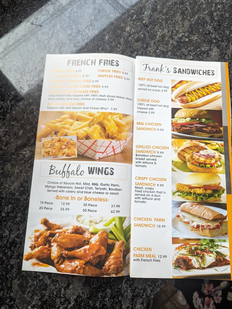Menu Frank's Steaks & Burgers-4