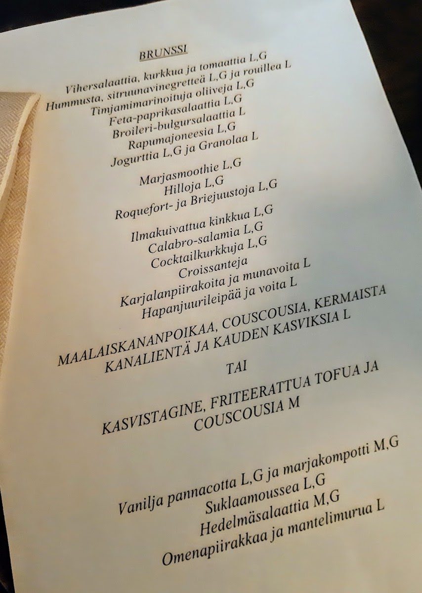 Menu Frans & Sophie, Kuopio-3