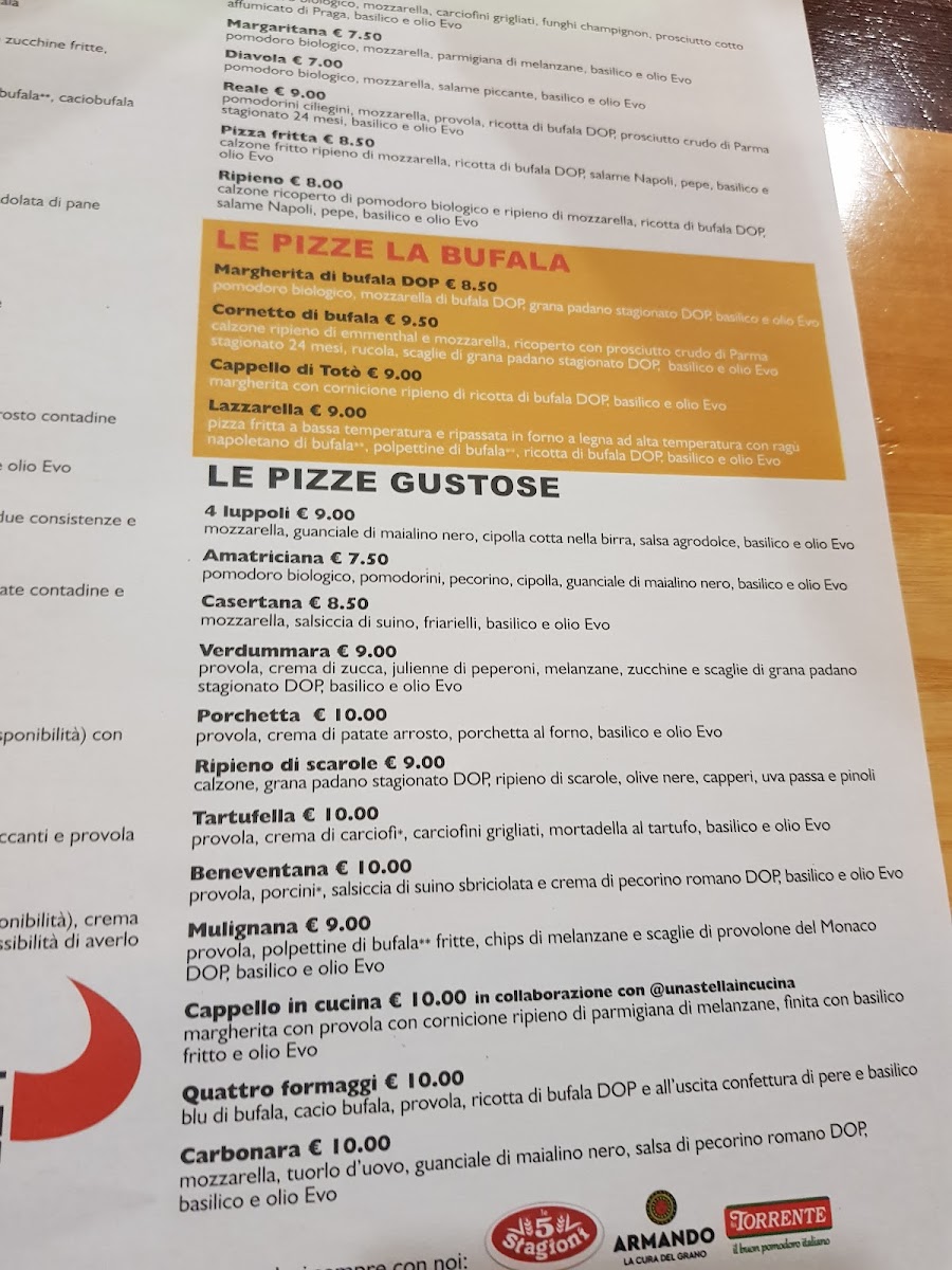 Menu Fratelli La Bufala Potenza-3
