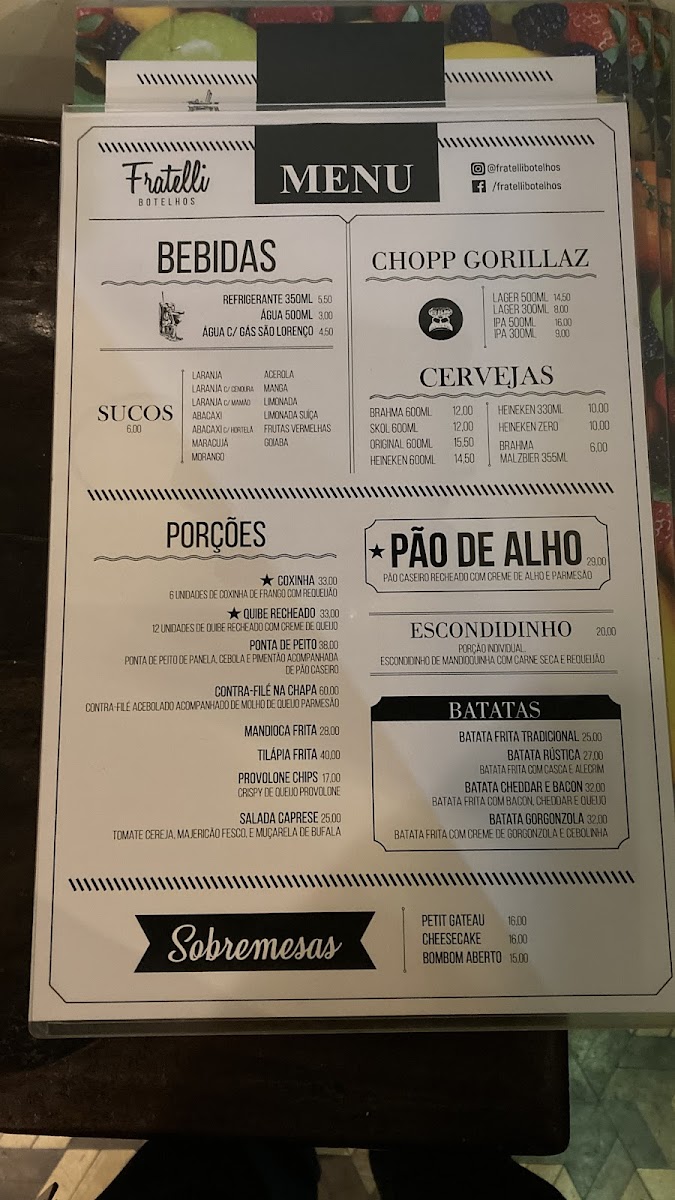 Menu Fratelli Pizzaria-2