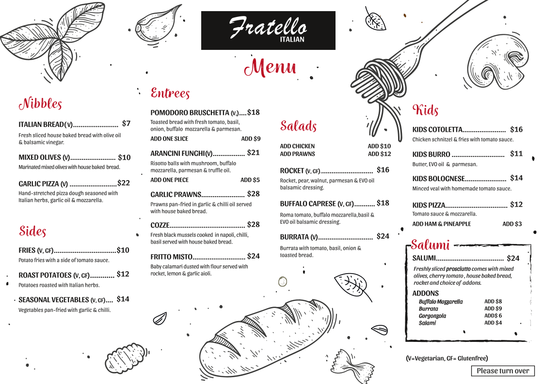 Menu Fratello Italian-2