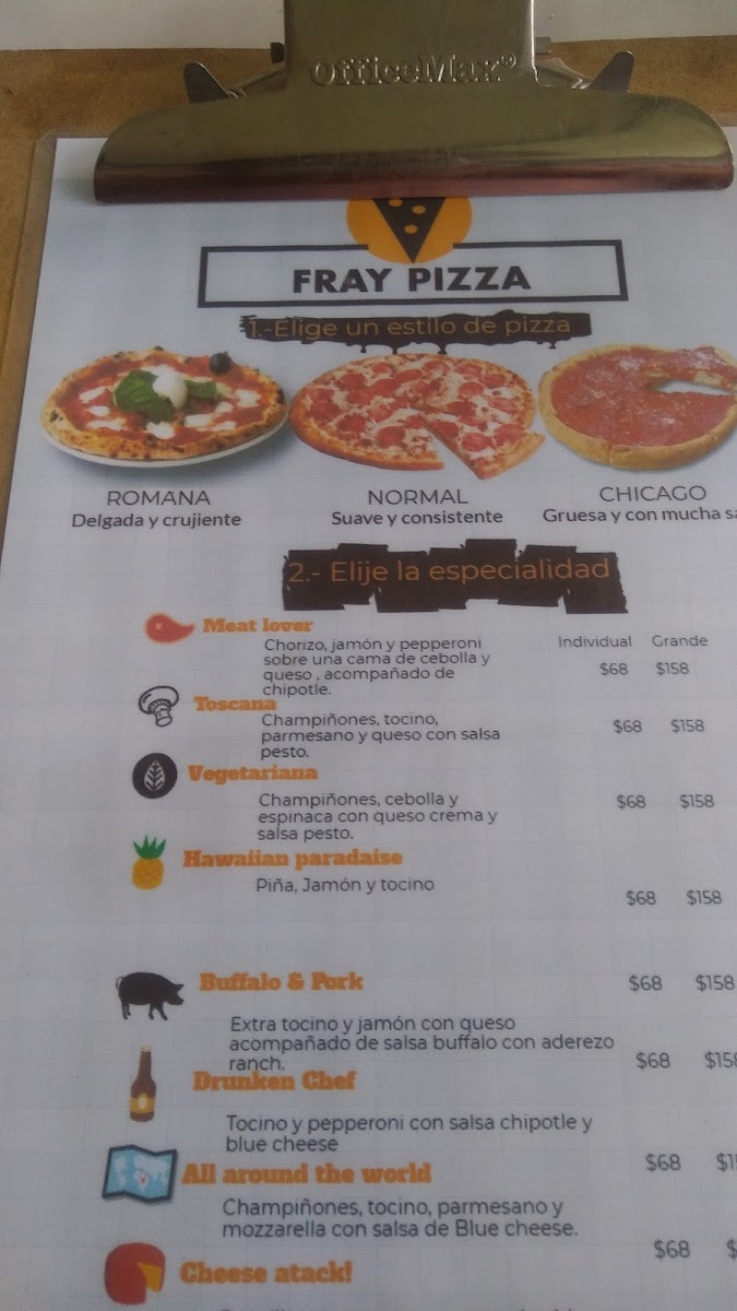 Menu Fray Restaurant-1