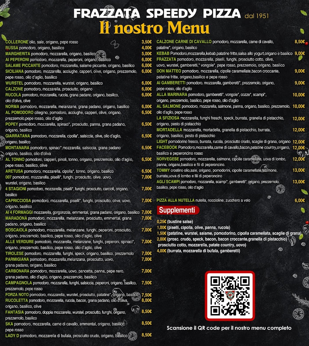 Menu Frazzata Speedy Pizza-1