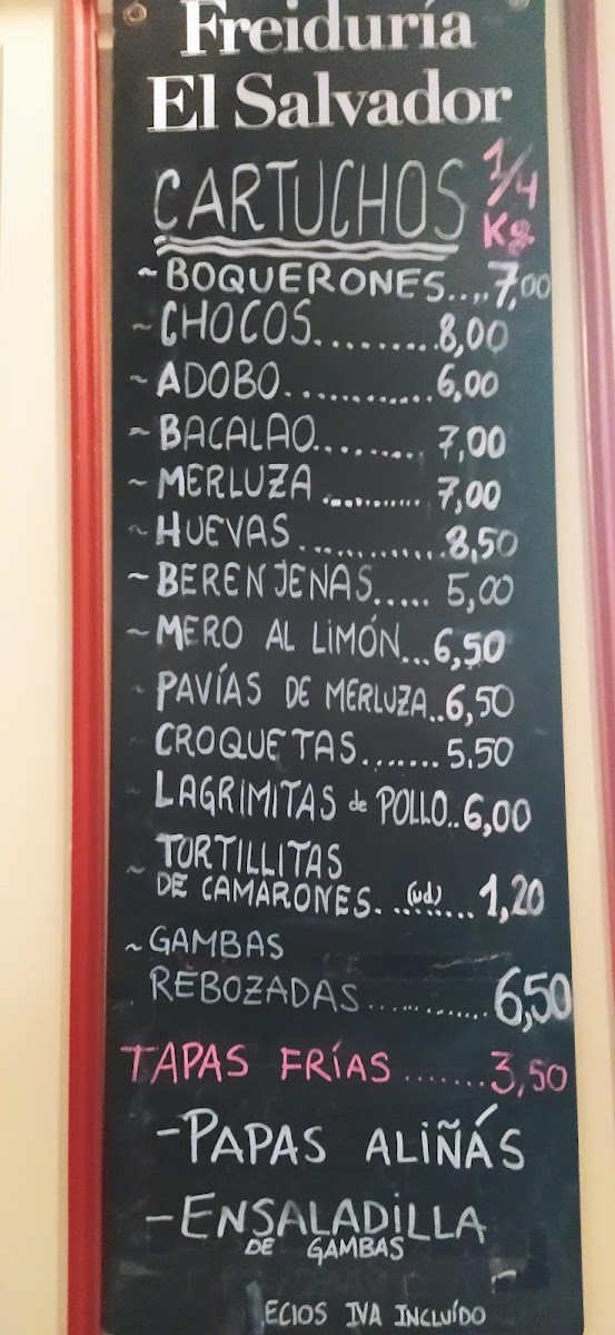 Menu Freiduria El Salvador-7