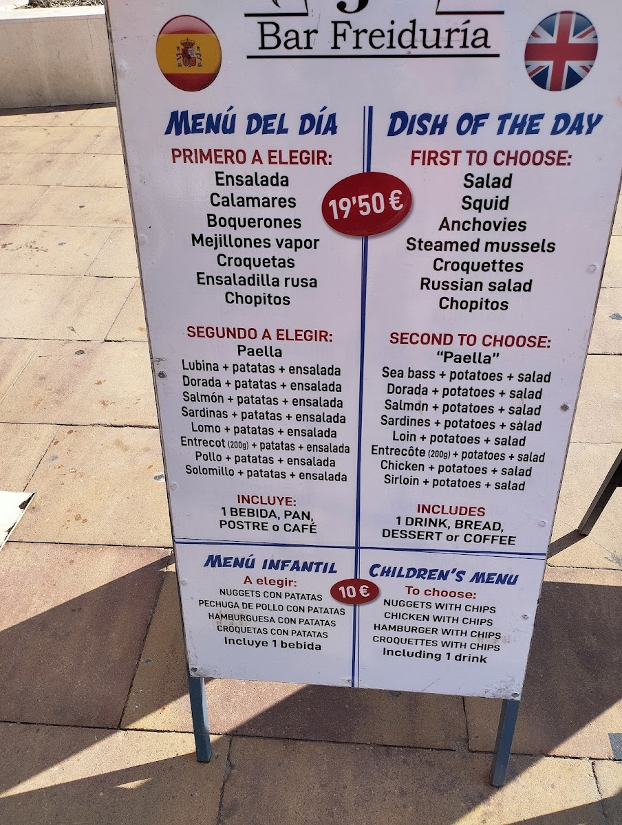 Menu Freiduria Jj-1