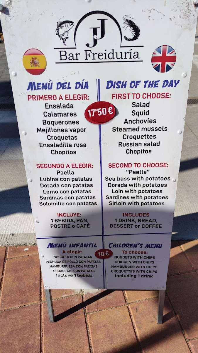 Menu Freiduria Jj-3