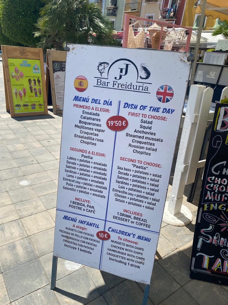 Menu Freiduria Jj-4