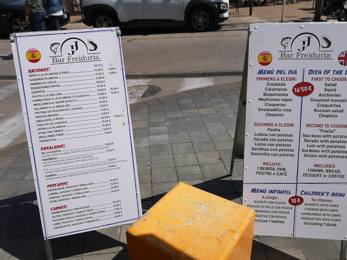 Menu Freiduria Jj-8