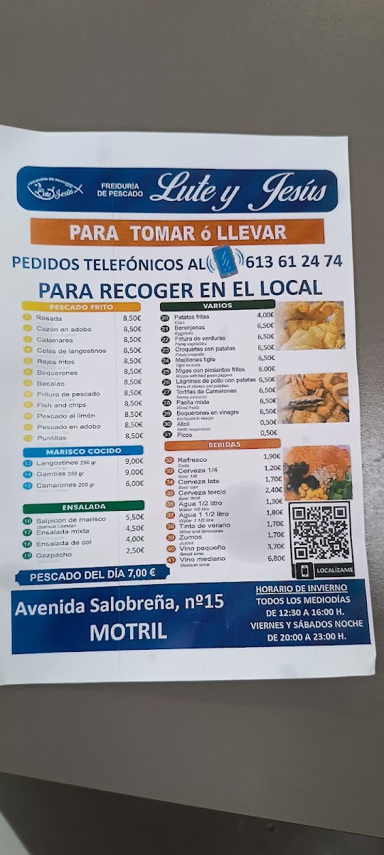 Menu Freiduría Lute Y Jesús Motril-4