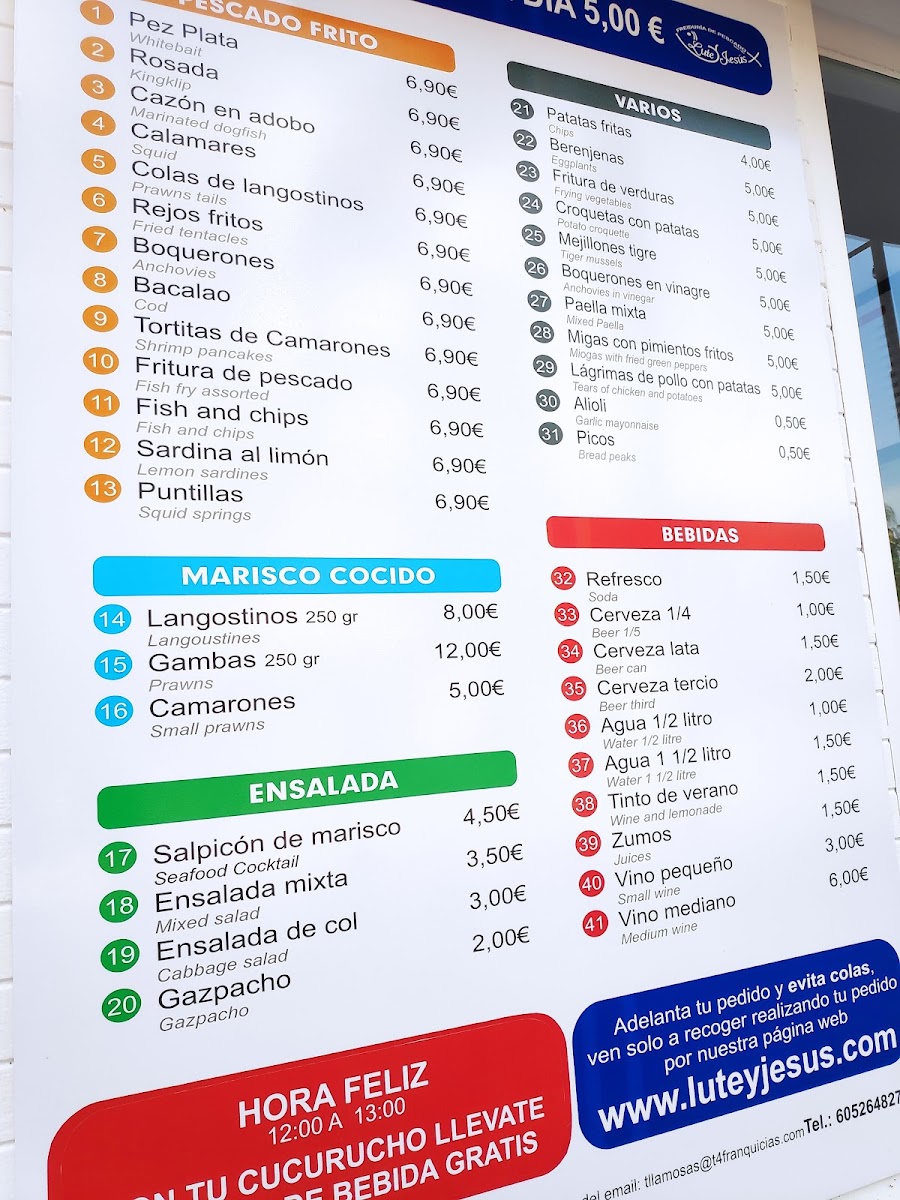 Menu Freiduría Lute Y Jesús Motril-5