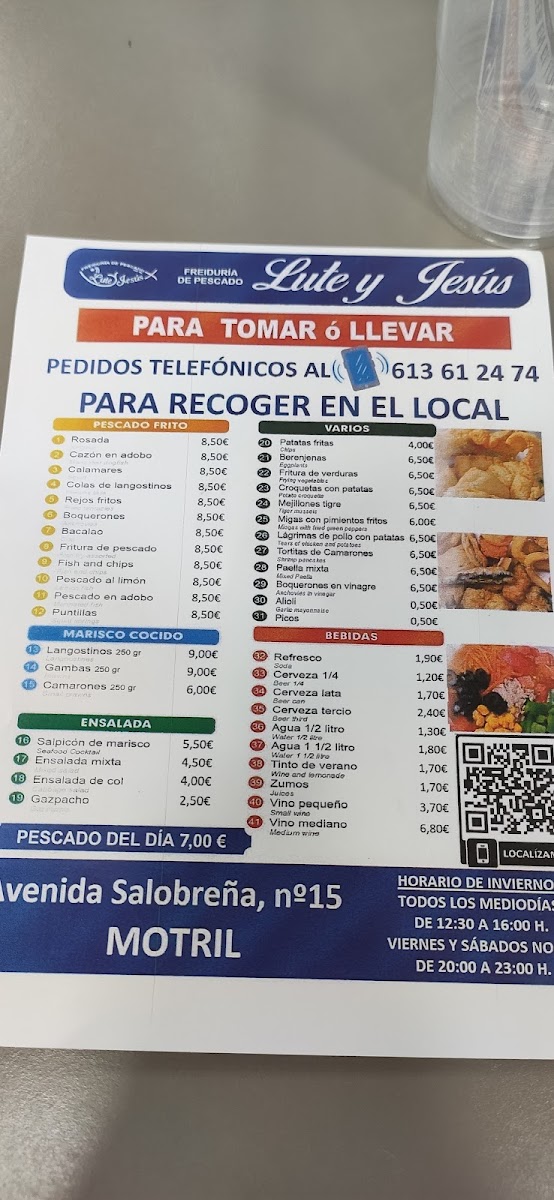 Menu Freiduría Lute Y Jesús Motril-6