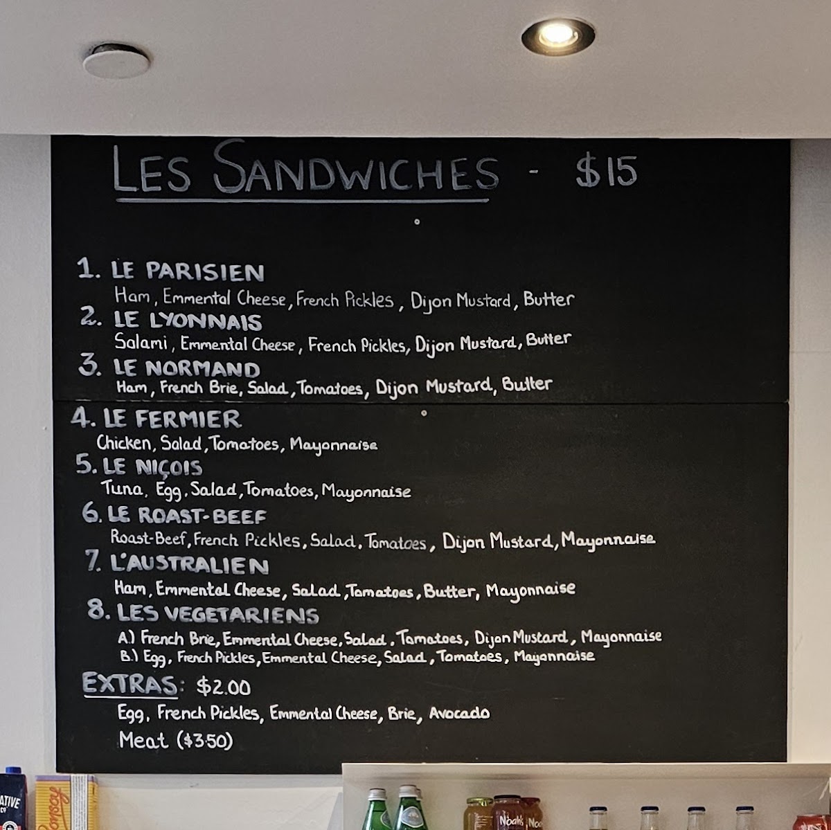 Menu French Fix-8