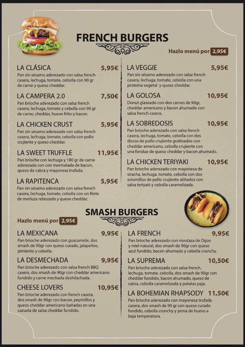 Menu French Tac'os & Burger-1