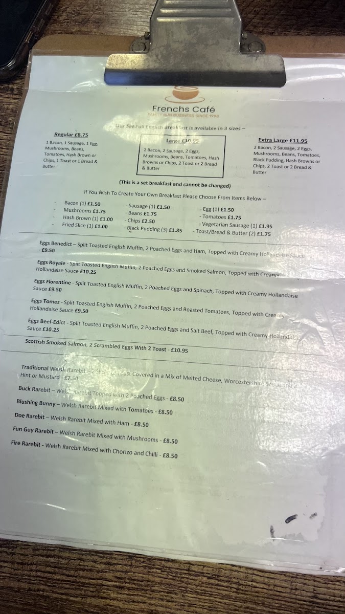 Menu French's Cafe & Catering-1