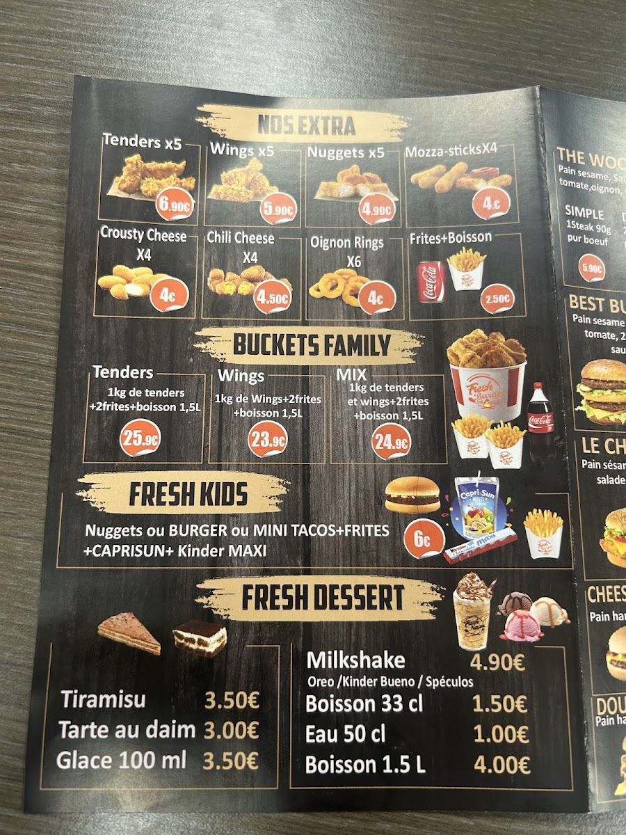 Menu Fresh Burger Billy-Montigny-1
