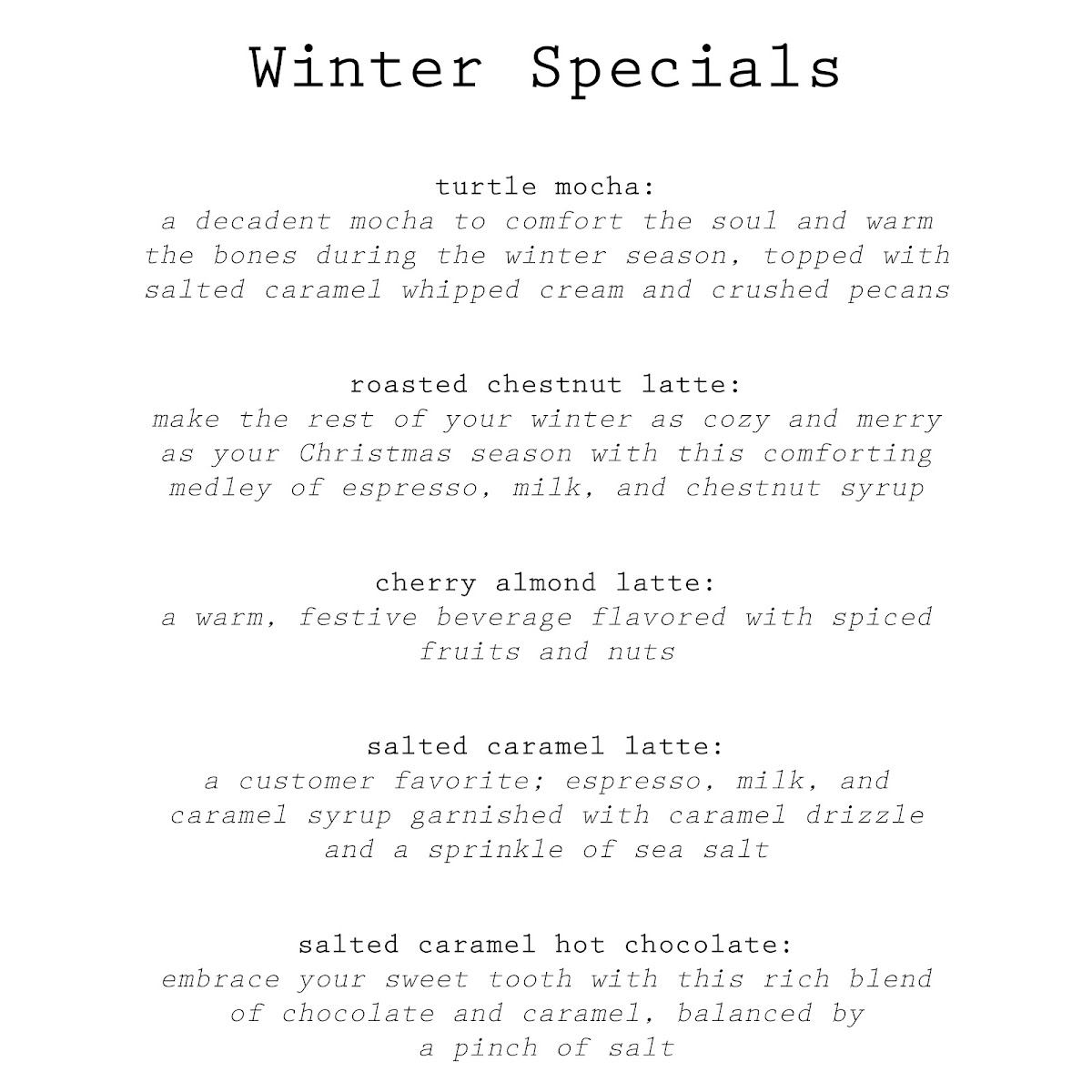 Menu Fresh Grounds Coffeehouse & Cafe-10