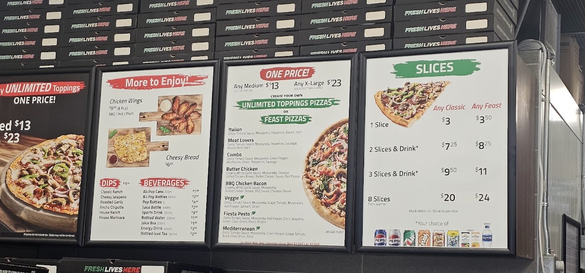 Menu Freshslice Pizza - Exhibition Plaza-3
