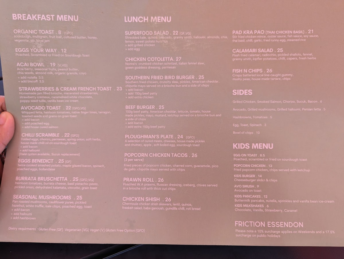 Menu Friction Essendon-3