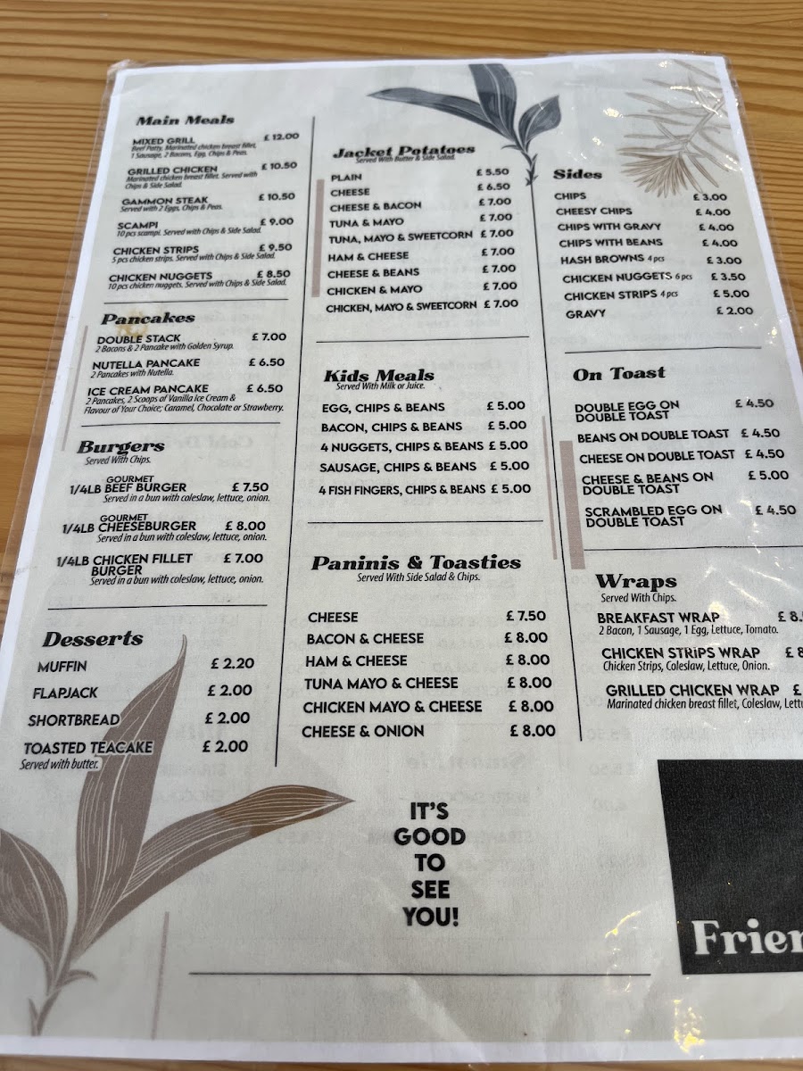Menu Friends Cafe-1