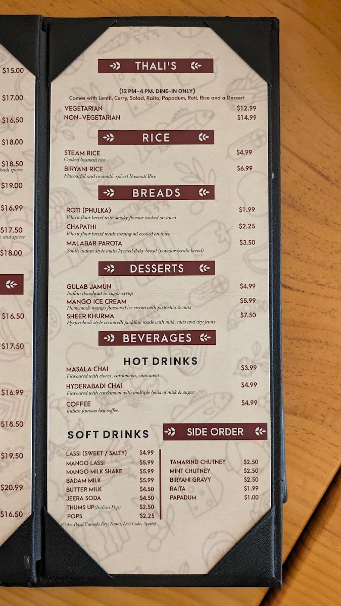 Menu Friends Indian Restaurant-2