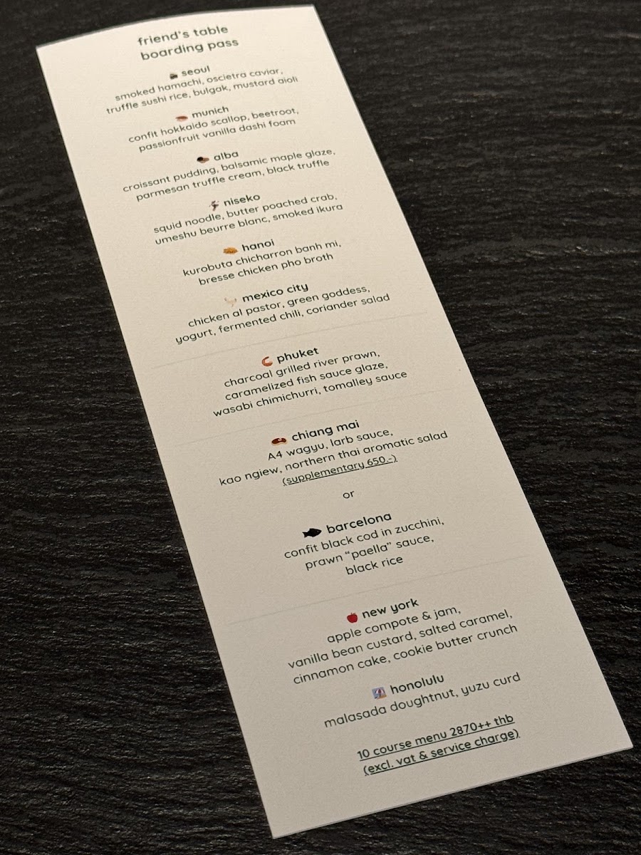 Menu Friend's Table (Reservations Required)-3